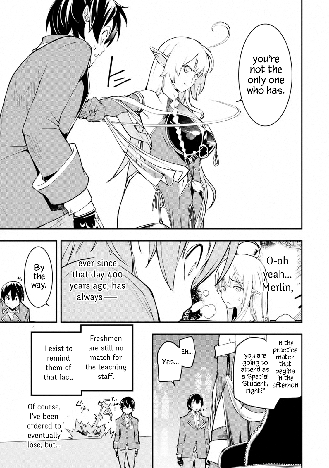 Rakudai Kenja no Gakuin Musou Chapter 8.4 3